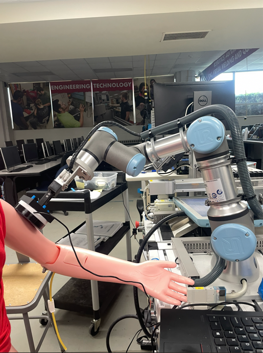 Presenting research on an assistive robotic bathing device